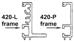 Recessed grate frame types for deep recess