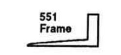 Flat / recess aluminum mat frame profile