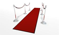 Red carpet event mats